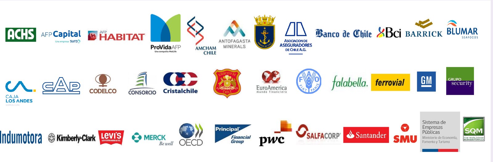 Logos de empresas con las que ha trabajado Alfredo Enrione